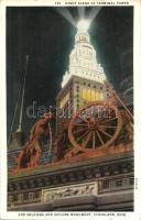 9 db RÉGI, postázott városképes képeslap, Egyesült Államok, főleg New York, vegyes minőség / 9 old, used town view postcards, United States, mainly New York, mixed quality