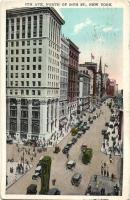 9 db RÉGI, postázott városképes képeslap, Egyesült Államok, főleg New York, vegyes minőség / 9 old, ...