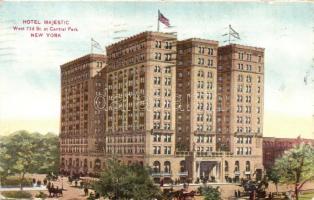 9 db RÉGI, postázott városképes képeslap, Egyesült Államok, főleg New York, vegyes minőség / 9 old, ...