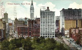 9 db RÉGI, postázott városképes képeslap, Egyesült Államok, főleg New York, vegyes minőség / 9 old, ...