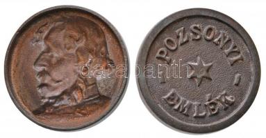 ~1870. "Wenckheim Béla / Pozsonyi emlék" Br emlékérem (77mm) + "Andrássy Gyula" ...
