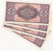 1946. 1.000.000.000P (4x) sorszámkövetők T:I-