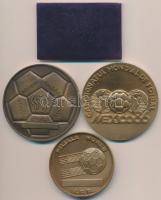 Románia 1978-1986. "Futball" 4db klf emlékérem T:2 
Romania 1973-1983. "Football&quo...