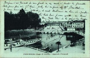 Peschiera del Garda, Approdo Piroscafi / steamship, Hotel Montresor