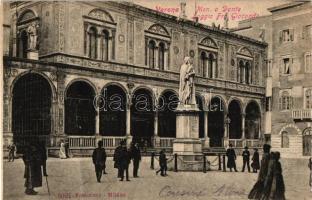 Verona, Monumento a Dante, Loggia Fra Gioconda / statue, square (fa)
