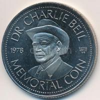 Kanada 1978. "Indián idők dollárja / Dr. Charlie Bell emlékérme" Ni emlékérme (33mm) T:2 (...