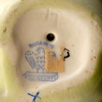 Vegyes porcelán és kerámia tétel, figurák, minivázák, közte Hollóházi és Aquincumi porcelánnal, 9 db...