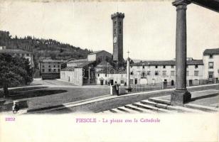 Fiesole, Piazza con la Cattedrale, Trattoria Garibaldi / cathedral square, restaurant