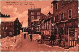 Font-Romeu-Odeillo-Via, Ermitage en hiver, Luge, Traineau / hotel, winter, skiers