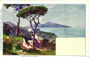 Capri, Insel Capri con Sorrent, XXIII/1. Wiener Künstler-Postkarte Philipp & Kramer