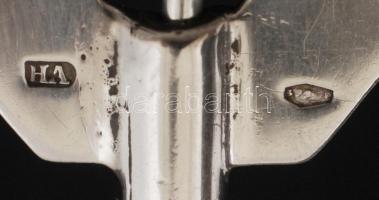 Ezüst húsvilla, Ag., 17,7gr., jelzett, 17cm/ Silver meat fork, Ag. 17,7gr., marked, 17cm