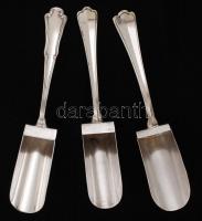 Ezüst fűszerkanál, Ag., 37,2gr., jelzett, 11cm/ Silver spoon spice, Ag. 37,2gr., marked, 11cm