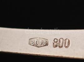 Ezüst fűszerkanál, Ag., 37,2gr., jelzett, 11cm/ Silver spoon spice, Ag. 37,2gr., marked, 11cm