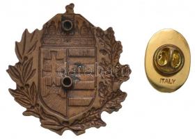 DN "Magyar címer" 2db fém jelvény (49x46mm és 17x24mm) T:1-,2