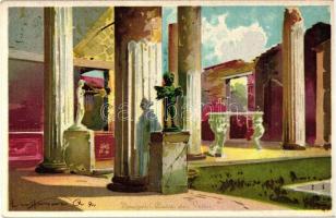 Pompei, Casa dei Vettii, E. Ragozino litho s: Craffonara
