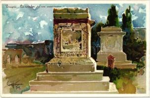 Pompei, La Tomba di un marinaio, litho s: Craffonara (EK)