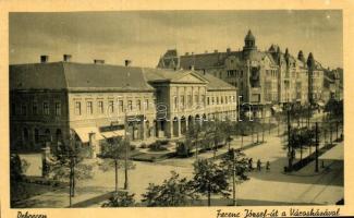 Debrecen, Ferenc József út, Városháza (ragasztónyom / gluemark)