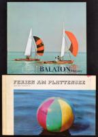 cca 1970-1990 Balaton, 2 db színes képekkel illusztrált, utazási prospektus