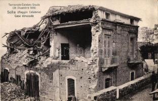 1908 Reggio Calabria, Terremoto Calabro-Siculo, Case diroccate / earthquake, ruined houses