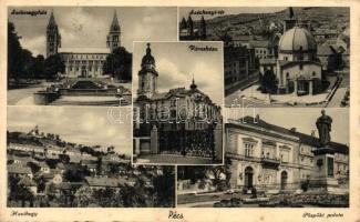Pécs, Székesegyház, Széchenyi tér, Városháza, Havihegy, Püspöki palota (EK)