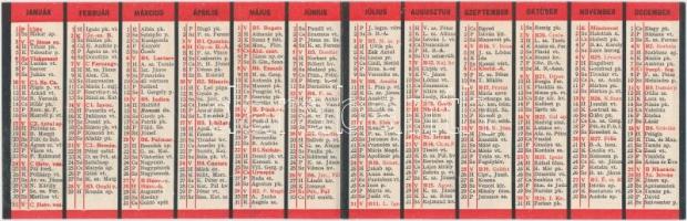 1932 A Telefongyár Rt. kihajtható kártyanaptára