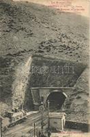 Cerbere, Le Poste des Douanes, Entrée du Tunnel International / customs post, railway tunnel, French-Spanish border, locomotive