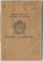 1924 A Magyar Királyság által kiállított fényképes útlevél / Hungarian passport