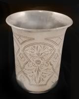Ezüst vodkás pohár (Moszkva 1890), Ag.,32,3gr., jelzett, 6x5cm/Silver glass of vodka (Moscow 1890), ...