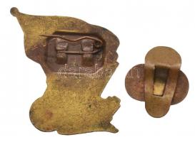 1949. "MHK (Munkára harcra kész)" aranyozott Br jelvény + ~1970. "Szovjet-magyar bará...