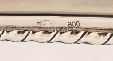 Ezüst fogpiszkálótartó, Ag.,38,7gr., jelzett, 6x5cm/ Silver toothpick, Ag. 38,7gr., marked, 6x5cm