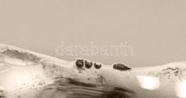 Ezüst oroszlántalpas tálka, Ag.,45,5gr., jelzett, 11x9x3cm/ Silver Lion footed bowl, Ag. 45,5gr., Ma...