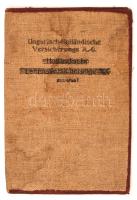 Ungarisch-Holländische Versicherungs A.G. Holländische Lebensversicherung A.G: Budapest vászon irattartója