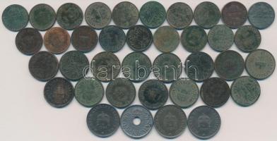 Vegyes: 1894-1935. 1f (16x) + 1894-1935. 2f (13x) + 1920-1941. 20f (4x) + Ausztria 1897-1907. 2h (3x...