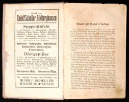 Baltzer's vegetarisches Kochbuch. Leipzig, 1910, Karl Lentze. Kiadói egészvászon kötés, kopotta...