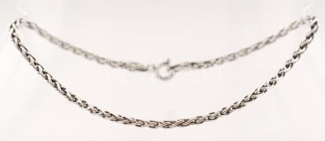 Ezüst karlánc (Wales, fonott), Ag., 7,9gr., jelzett, 18cm-19cm, 2db/Silver bracelet (Wales, braided), Ag. 7,9gr., Signed, 18cm, 19cm, 2pz