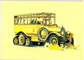 15 db MODERN autós motívum képeslap, egy nem képeslap hátú, egy reklámlap / 15 modern motive postcar...