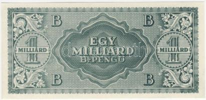 1946. 1000.000.000B-pengő "zöld" T:II+ csak egyszer hajtva!