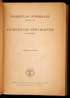 Szabványos vényminták. IV. kiadás. Orvosi kiadás. Bp., 1959, Medicina Könyvkiadó. Kiadói egészvászon kötés, jó állapotban.