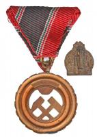 1957. "Bányászati Szolgálati Érdemérem" bronz fokozata mellszalagon + ~1970. "BAV (Bá...
