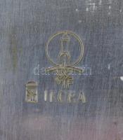 WMF ezüstözött kínáló,fém, jelzett, kissé kopottas, 27x27cm