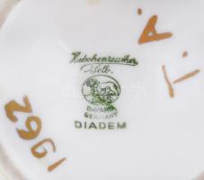 Hutschenreuther váza, porcelán, kézzel festett, jelzett, lepattanással, 20cm