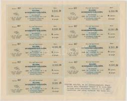 1941. "4%-kal kamatozó állami nyereménykölcsön" 1/4 államadóssági részkötvénye 50P-ről sze...