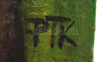 PTK jelzéssel: A művésztelepen, olaj, vászon, 46×36 cm