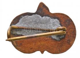 ~1970. "Szovjet-magyar barátsági" zománcozott Br jelvény T:2