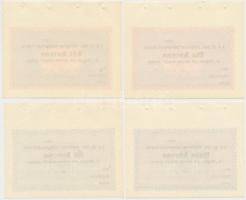 Budapest 1914-1919. 2K + 5K + 10K + 20K "Magyar nők korona alapja II." mind számozás nélkü...