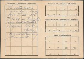 1945 Szociáldemokrata igazolvány,10x7cm