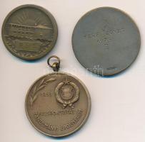 1939. "Pénzintézeti Sportegyletek Ligája 1912 / Férfi egyes 1939 II" ezüstözött Br díjérem...