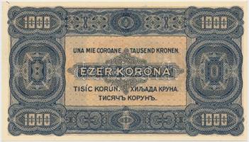 1923. 1000K "T.W." jelöléssel, nyomdahely nélkül T:I
Hungary 1923. 1000 Korona with "...