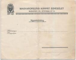 cca 1920-1930 Magyarországi Kárpát Egylet és  turistasággal kapcsolatos 6 db klf kisnyomtatvány