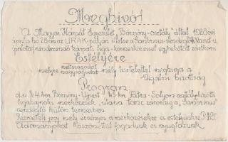 cca 1920-1930 Magyarországi Kárpát Egylet és  turistasággal kapcsolatos 6 db klf kisnyomtatvány